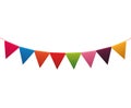 Pennant party celebration birthday icon. Vector graphic