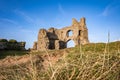 Pennard castle Three Cliffs Bay, Gower peninsula, South Wales, UK Royalty Free Stock Photo