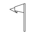 Pennat icon. Flag design. Vector graphic