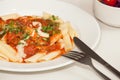 Penne al arabiata Royalty Free Stock Photo