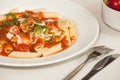 Penne al arabiata Royalty Free Stock Photo