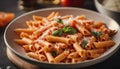 Penne alla vodka with fresh herbs