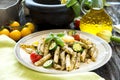 Penne with Basil Pesto Royalty Free Stock Photo