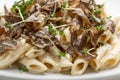 Penne creamy pasta with fresh truffles macro