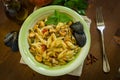 Penne with mussels and bottarga