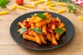 Penne pasta in tomato sauce