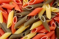 Penne tricolore pasta Royalty Free Stock Photo