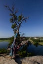 Pennebacker Bridge overlooking Lake Austin in Austin Texas