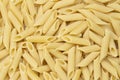 Pennette rigate. Background of raw pasta Royalty Free Stock Photo