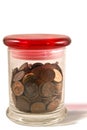 Pennies in a Jar Royalty Free Stock Photo