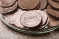 Pennies in a Jar Royalty Free Stock Photo