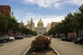 Pennsylvania capital building in Harrisburg on a summer day