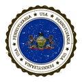 Pennsylvania flag badge.