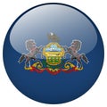 Pennsylvania flag button