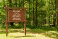 A Pennsylvania Game Commission welcome to state game land sign in Venango County, Pennsylvania, USA Royalty Free Stock Photo