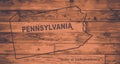 Pennsylvania State Map Brand