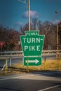 Pennsylvania Turnpike Keystone entrance sign
