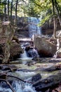 Pennsylvania waterfall in a  beautiful state park Royalty Free Stock Photo