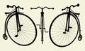 Penny-Farthing Bicycle Vector 02 Royalty Free Stock Photo
