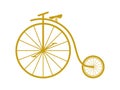 Penny Farthing Bicycle Vector Royalty Free Stock Photo