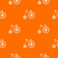 Penny-farthing pattern seamless Royalty Free Stock Photo