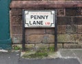 Penny Lane in Liverpool