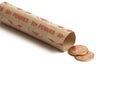 Penny roll Royalty Free Stock Photo