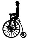 Pennyfarthing and rider