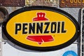 Pennzoil Sign outside Route 66 diner in Albuquerque, NM Royalty Free Stock Photo