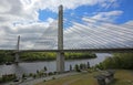 Penobscot River and the bridge Royalty Free Stock Photo
