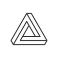 Penrose triangle icon.