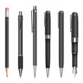 Pens and pencils Royalty Free Stock Photo