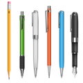 Pens and pencils Royalty Free Stock Photo