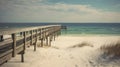 Pensacola beach on a beautiful summer day.