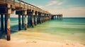 Pensacola Beach fishing pier on Santa Rosa Island, Florida, the longest pier on the Gulf of Mexico