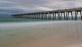 The Pensacola Beach pier looking out on the Gulf of Mexico