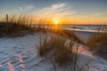 Pensacola beach sunrise, scenery background, nature, sea & ocean