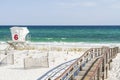 Pensacola Beach White Sands and blue-green waters Royalty Free Stock Photo