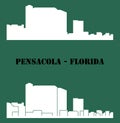 Pensacola, Florida city silhouette