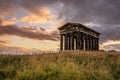 Penshaw Monument at Sunset Royalty Free Stock Photo