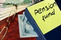 Pension fund concept. Royalty Free Stock Photo