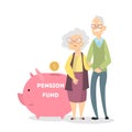 Pension fund concept.