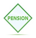 Pension modern abstract green diamond button