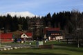 Pension Klostrmanova chata, autumn scenery in the vicinity of Modrava, Czech republic