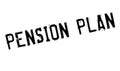 Pension Plan rubber stamp Royalty Free Stock Photo