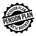 Pension Plan rubber stamp Royalty Free Stock Photo