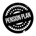 Pension Plan rubber stamp Royalty Free Stock Photo