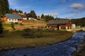 Pension Pupik, autumn scenery in the vicinity of Modrava, Czech republic