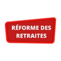 Pension reform symbol in France