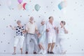 Pensioners dancing at party Royalty Free Stock Photo